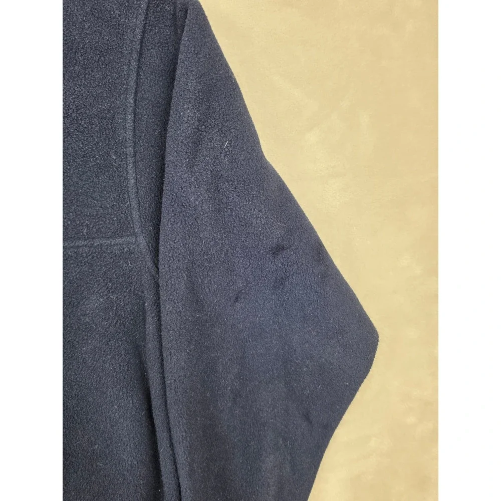 Vintage Woolrich Polartec Fleece Pullover Mens M Navy Blue Snap T Neck *Read
